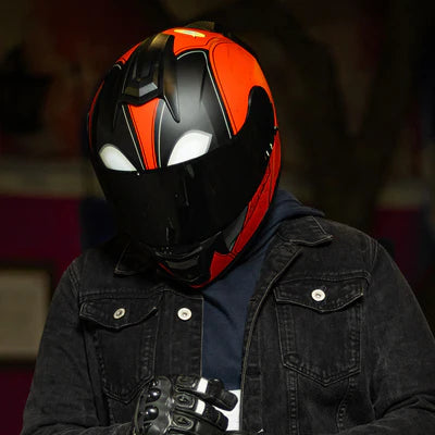 CASCO DOBLE PROPOSITO DEADPOOL CON LUZ LED RECARGABLE PREMIUM