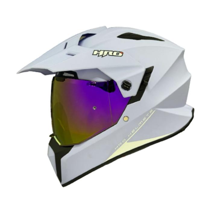 Casco Cross Premium Blanco Edición Limitada con Lentes Integrados